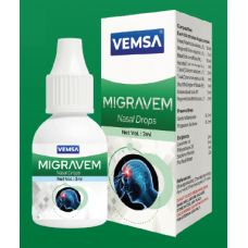 Vemsa Migravem Nasal Drops 5ml x 3