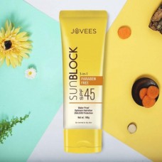 Jovees Sun Block Spf 45 3 in 1 Face cream 100gm