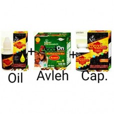 Rajasthan Herbals Mood on Combo Pack (oil,Capsule&Avaleha) 1 Month Pack 